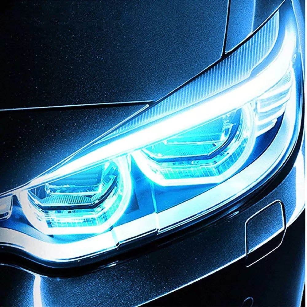 Sequential Flexible LED DRL Signal Light Turn Strip Amber For Auto Motorcycle D 6B93BC-57 [9]
