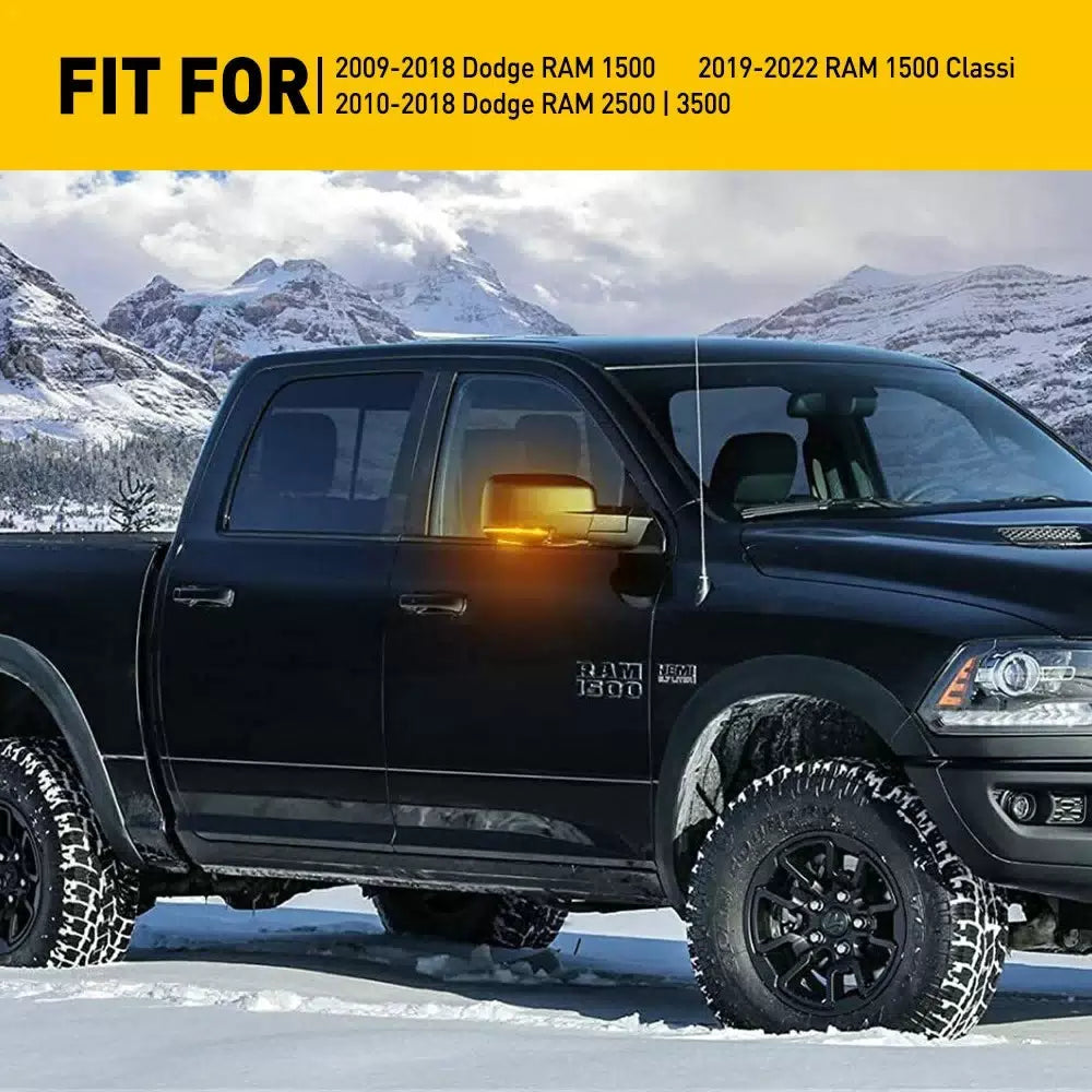 Sequential LED Mirror Turn Signal Puddle Light For 2009-2018 Dodge RAM 1500-3500 6B93BC-57 [2]