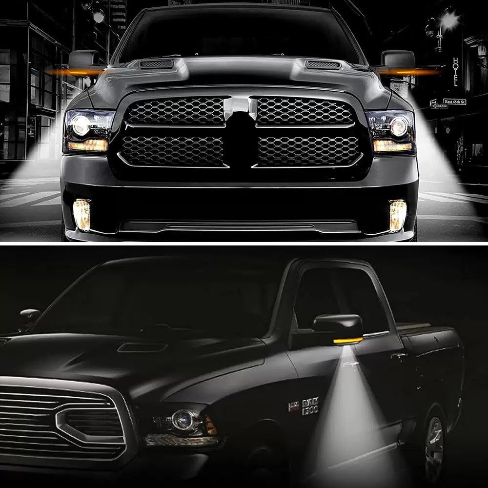Sequential LED Mirror Turn Signal Puddle Light For 2009-2018 Dodge RAM 1500-3500 6B93BC-57 [8]