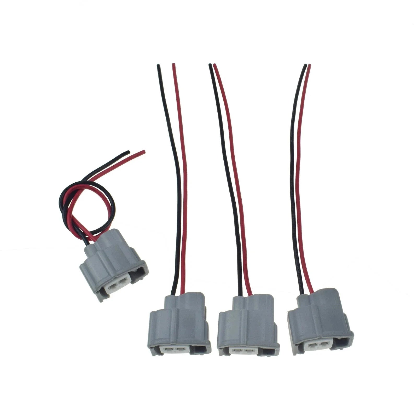 Set of 4 For Toyota Audi Nissan Female Fuel Injector Connector Electrical Plug 6B93BC-57 [4]