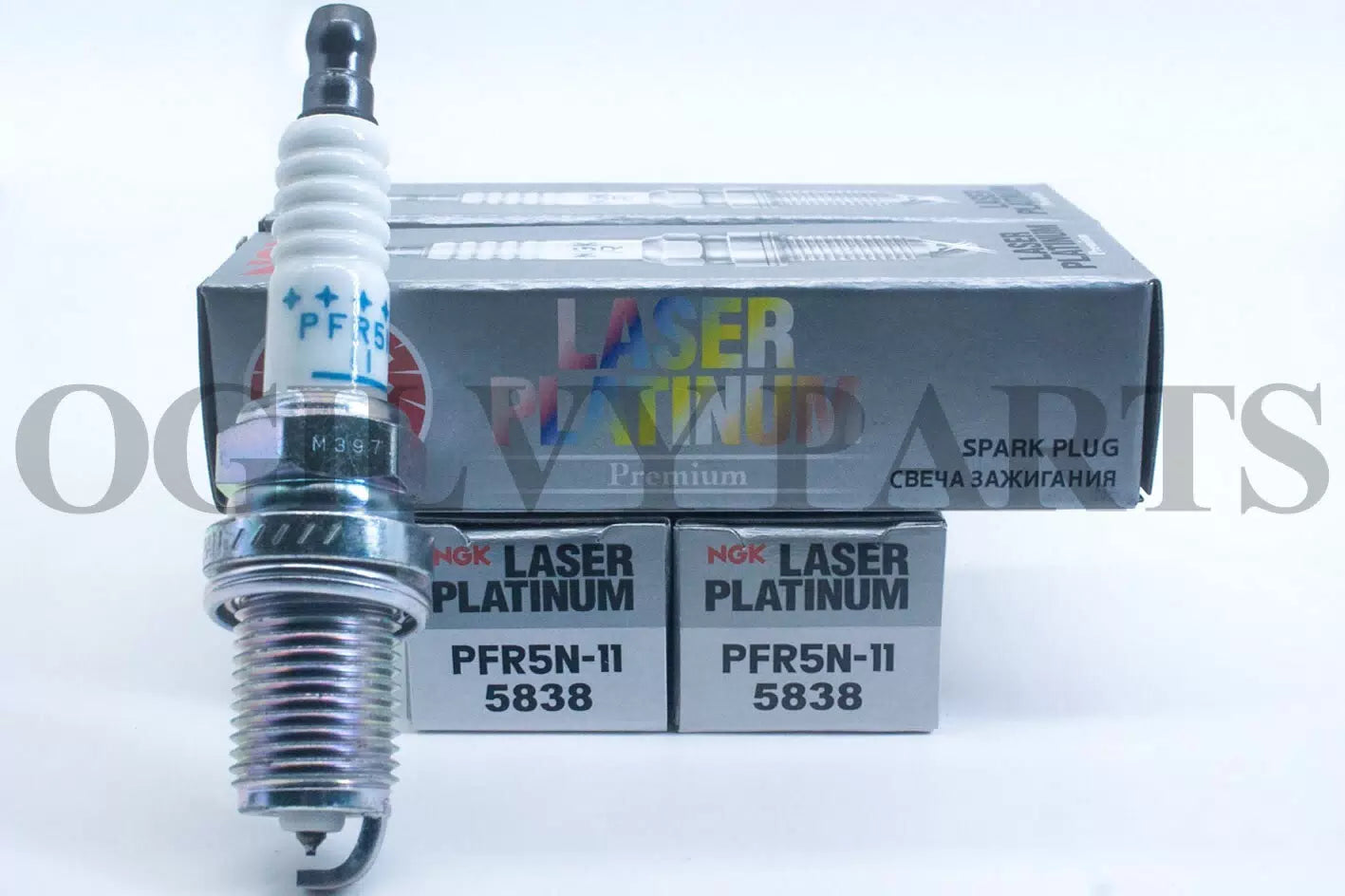 Set of 4 Laser Platinum Fine Wire Spark Plugs For Hyundai Kia L4 NGK JP [1]