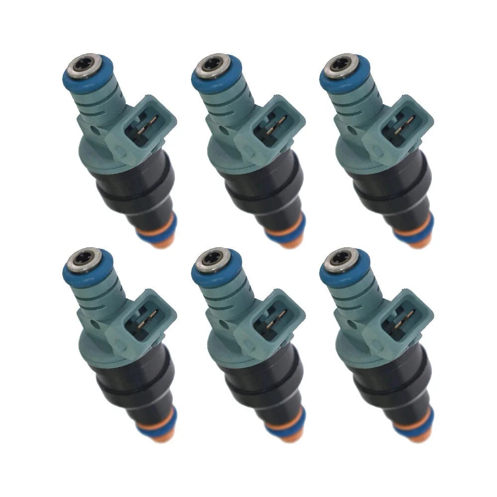 Set of 6 Fuel Injectors 0280150715 for 87-97 BMW M3 323i 325i 525i 0280150415 6B93BC-57 [1]