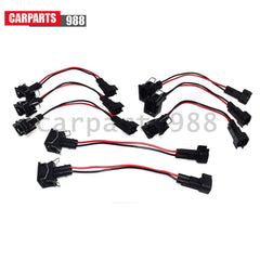 Set of 8Pcs Engine Fuel Injector Wire Harness Adapter EV1 & EV6 injector Kit 6B93BC-57 [2]