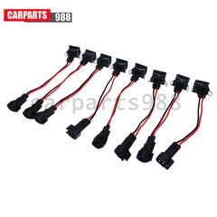 Set of 8Pcs Engine Fuel Injector Wire Harness Adapter EV1 & EV6 injector Kit 6B93BC-57 [4]