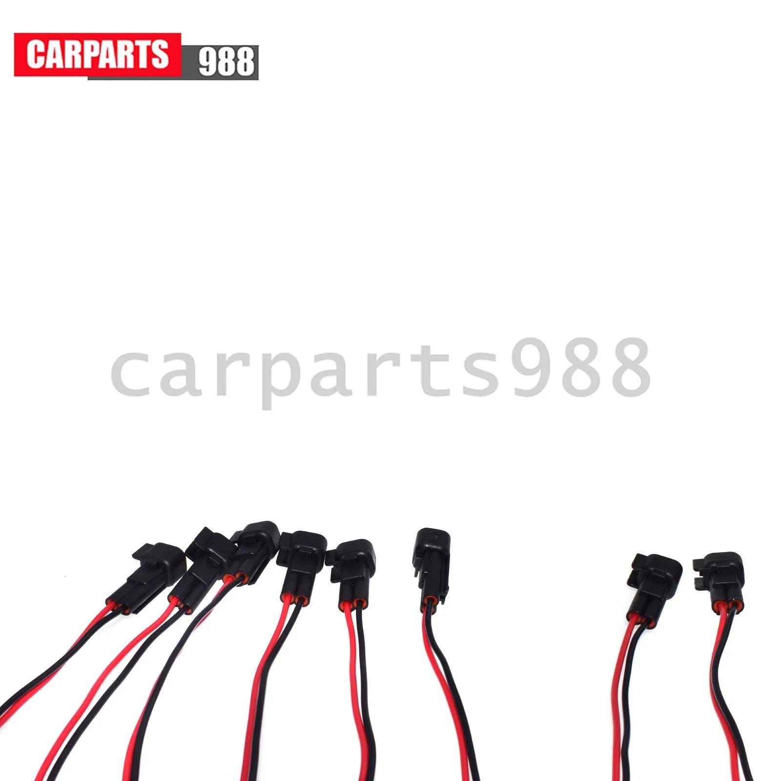 Set of 8Pcs Engine Fuel Injector Wire Harness Adapter EV1 & EV6 injector Kit 6B93BC-57 [6]