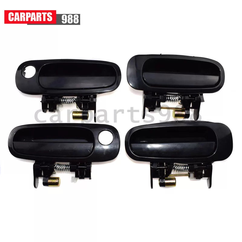 Set of 8 Black Outside & Gray Inside Door Handles for 1998-2002 Toyota Corolla 6B93BC-57 [7]