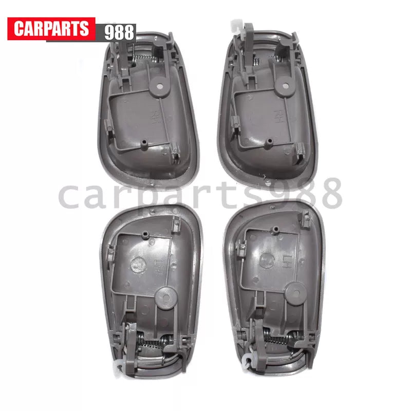 Set of 8 Black Outside & Gray Inside Door Handles for 1998-2002 Toyota Corolla 6B93BC-57 [8]