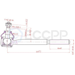 Set of 8 Front Ball Joint Tie Rod End End Steering Parts Fits Chevy GMC Buick KOEEP [2]
