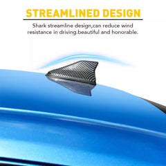 Shark Fin Roof Car Antenna Carbon Fiber Radio FM/AM Antena Radio Universal EOA 6B93BC-57 [4]
