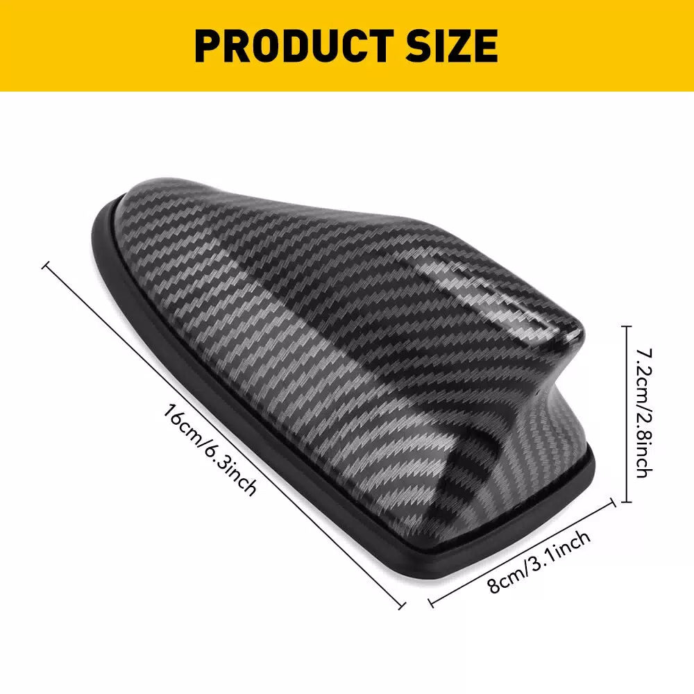 Shark Fin Roof Car Antenna Carbon Fiber Radio FM/AM Antena Radio Universal EOA 6B93BC-57 [7]