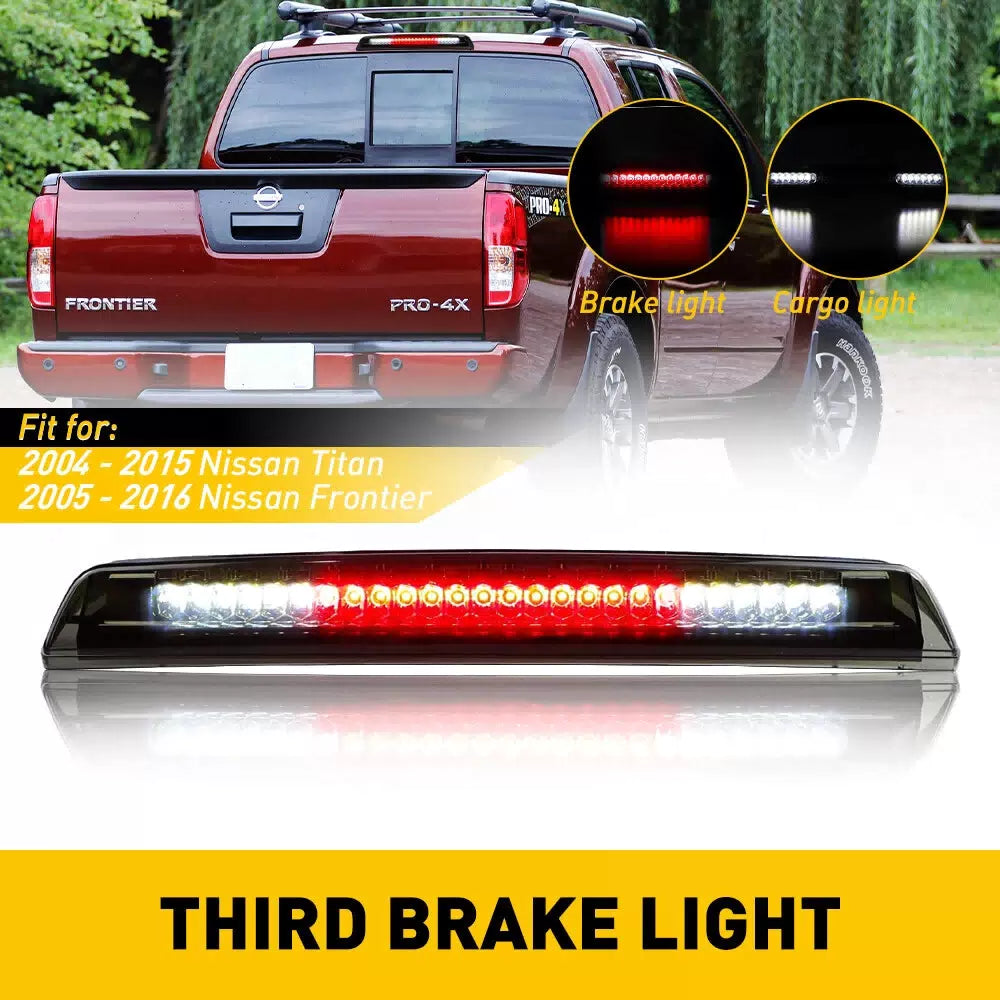 Smoke For Lens 05 - 16 Nissan Frontier LED Rear Cargo 3rd Third Brake Light Stop 6B93BC-57 [10]