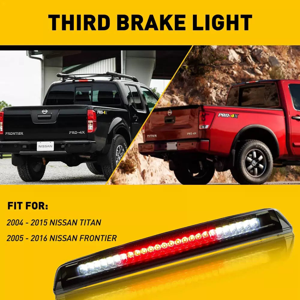 Smoke For Lens 05 - 16 Nissan Frontier LED Rear Cargo 3rd Third Brake Light Stop 6B93BC-57 [4]