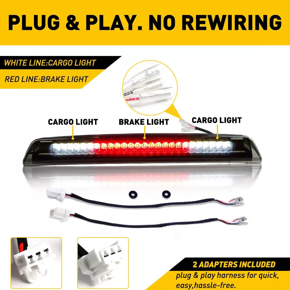 Smoke For Lens 05 - 16 Nissan Frontier LED Rear Cargo 3rd Third Brake Light Stop 6B93BC-57 [5]