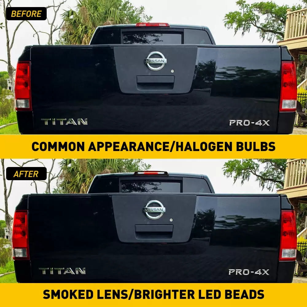 Smoke For Lens 05 - 16 Nissan Frontier LED Rear Cargo 3rd Third Brake Light Stop 6B93BC-57 [7]