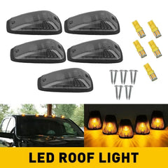 Smoked/Yellow Lens Cab LED Amber Roof Marker Lights For Chevy/GMC Pickup EOA 6B93BC-57 [2]