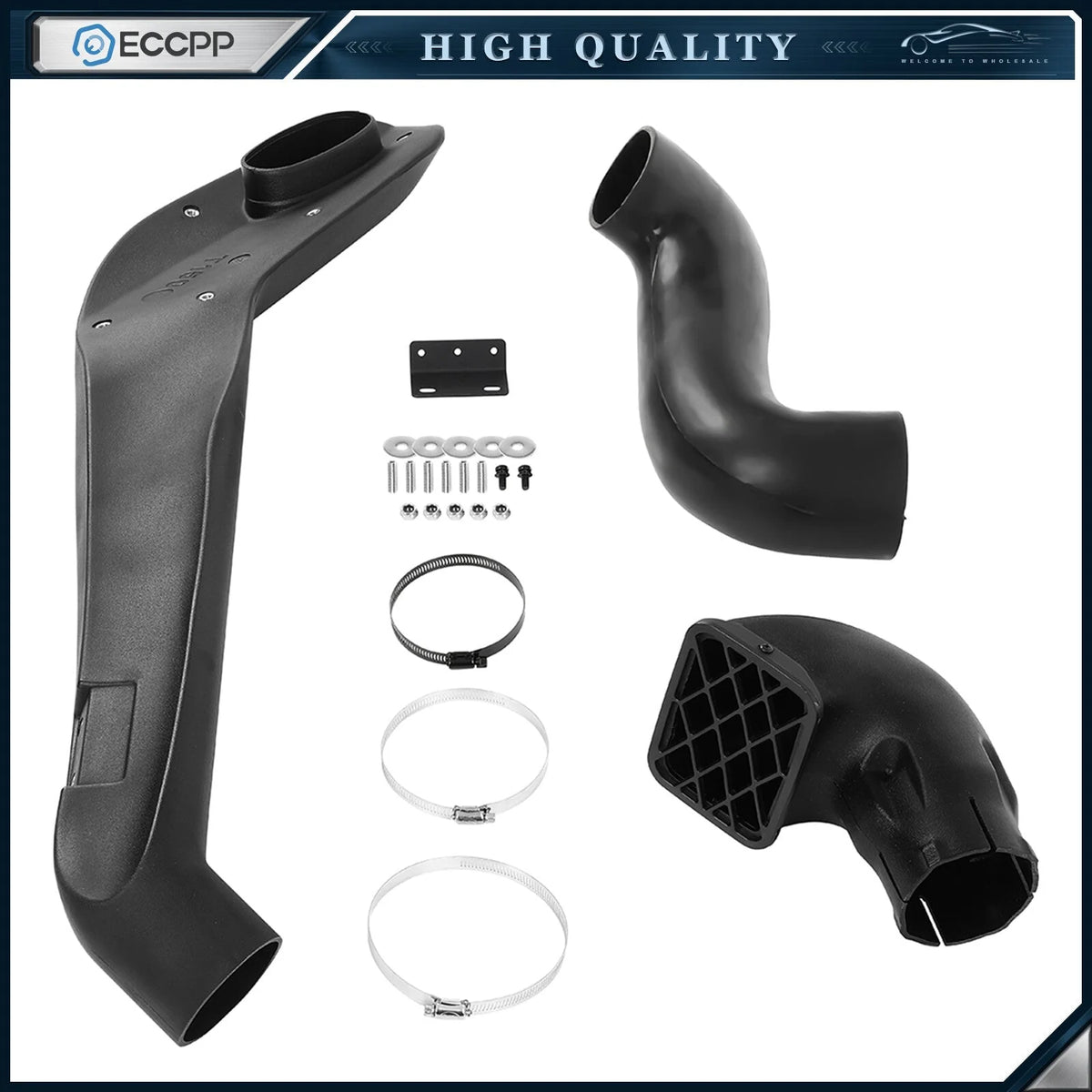 Snorkel Kit Black For Toyota Land Cruiser Prado J 150 2009-2017 Air Ram Intake 6B93BC-57 [1]