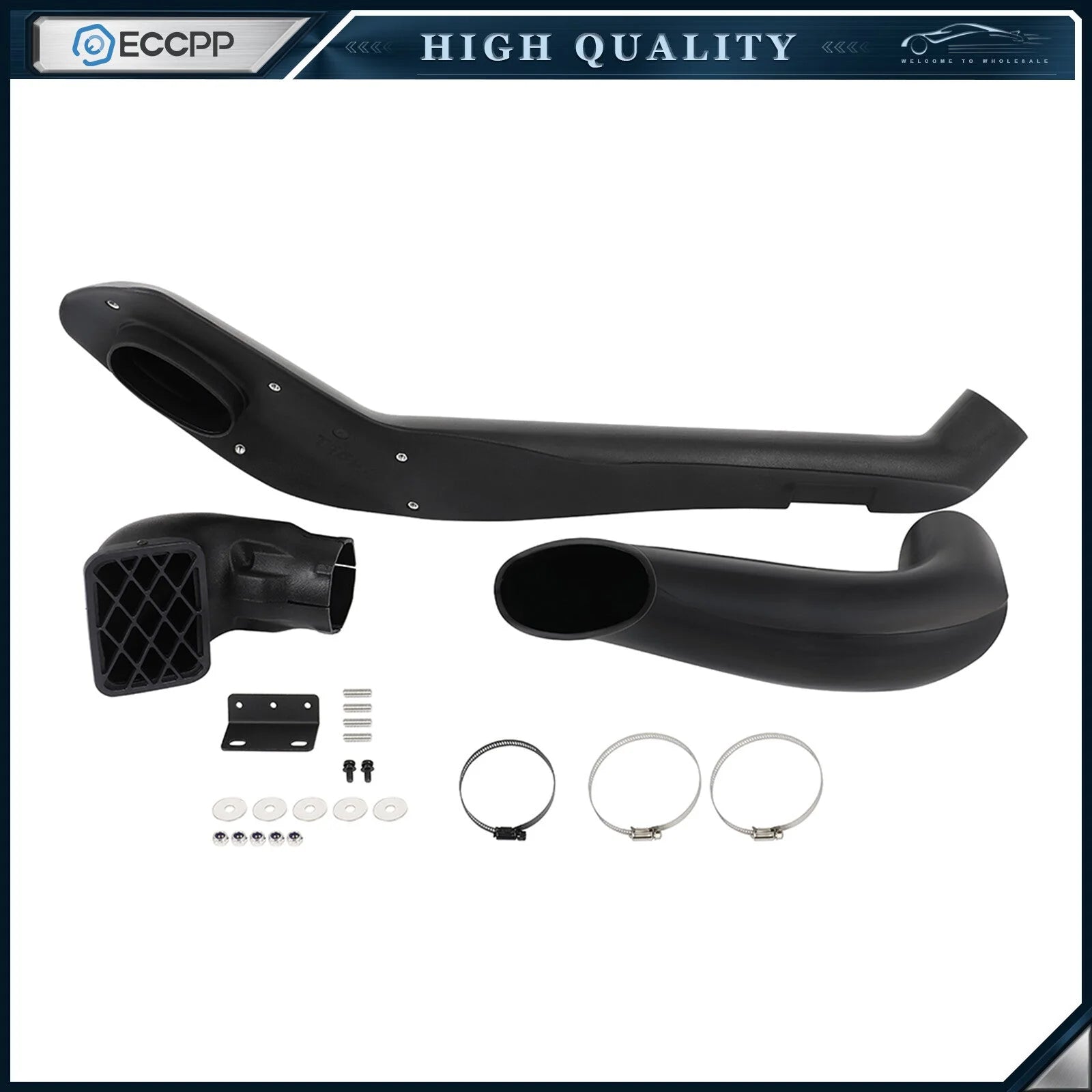 Snorkel Kit Black For Toyota Land Cruiser Prado J 150 2009-2017 Air Ram Intake 6B93BC-57 [3]