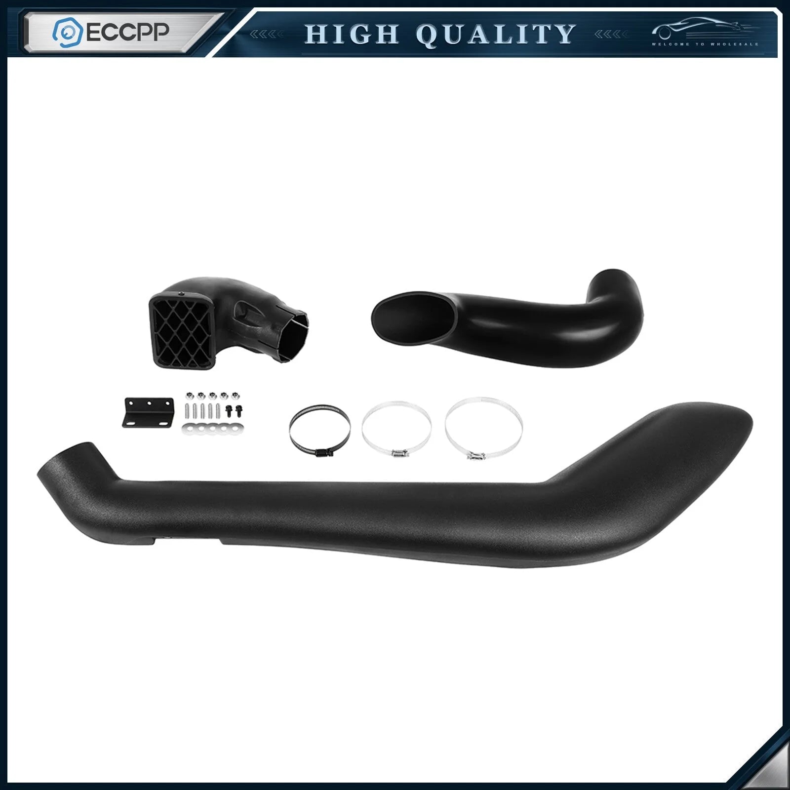 Snorkel Kit Black For Toyota Land Cruiser Prado J 150 2009-2017 Air Ram Intake 6B93BC-57 [4]