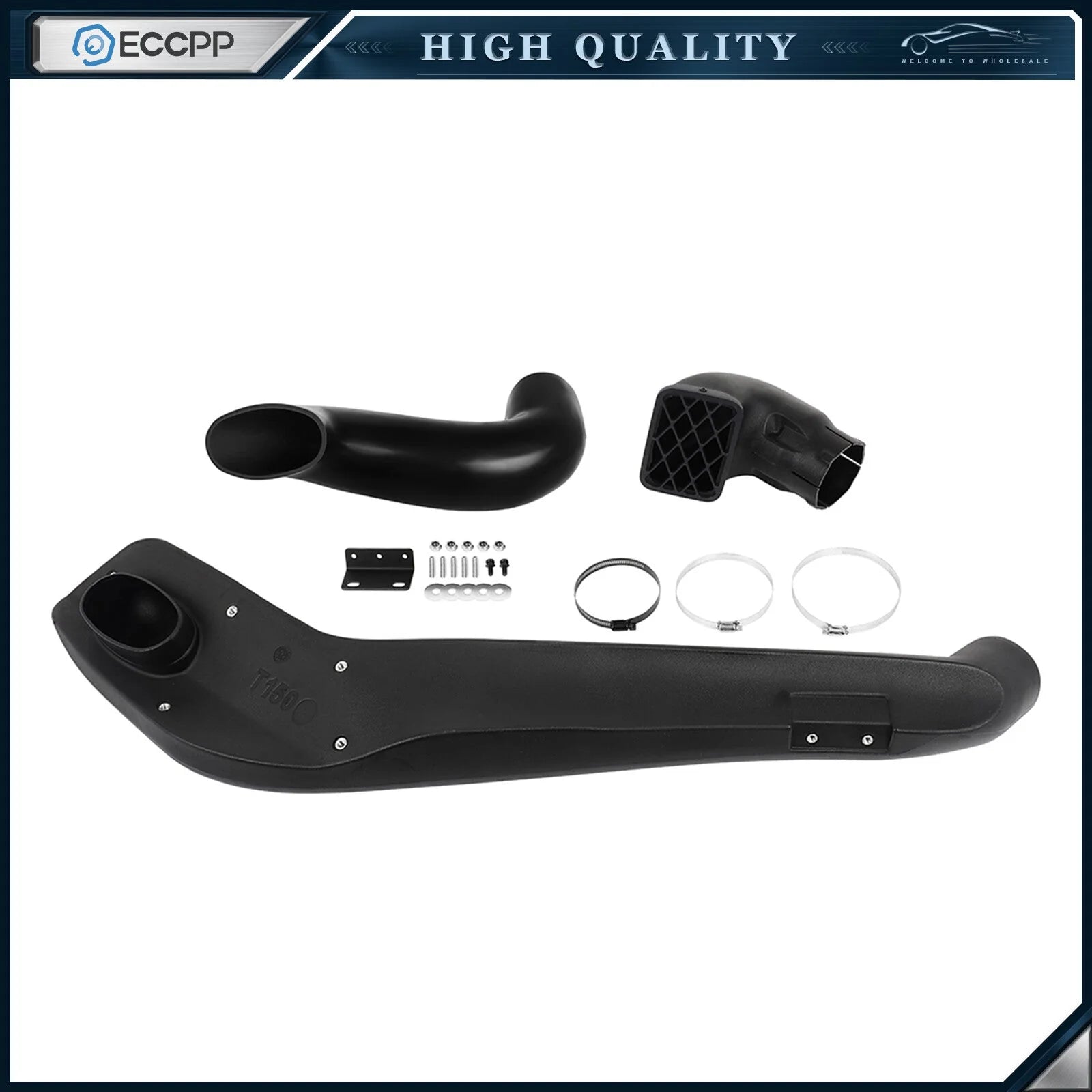 Snorkel Kit Black For Toyota Land Cruiser Prado J 150 2009-2017 Air Ram Intake 6B93BC-57 [5]