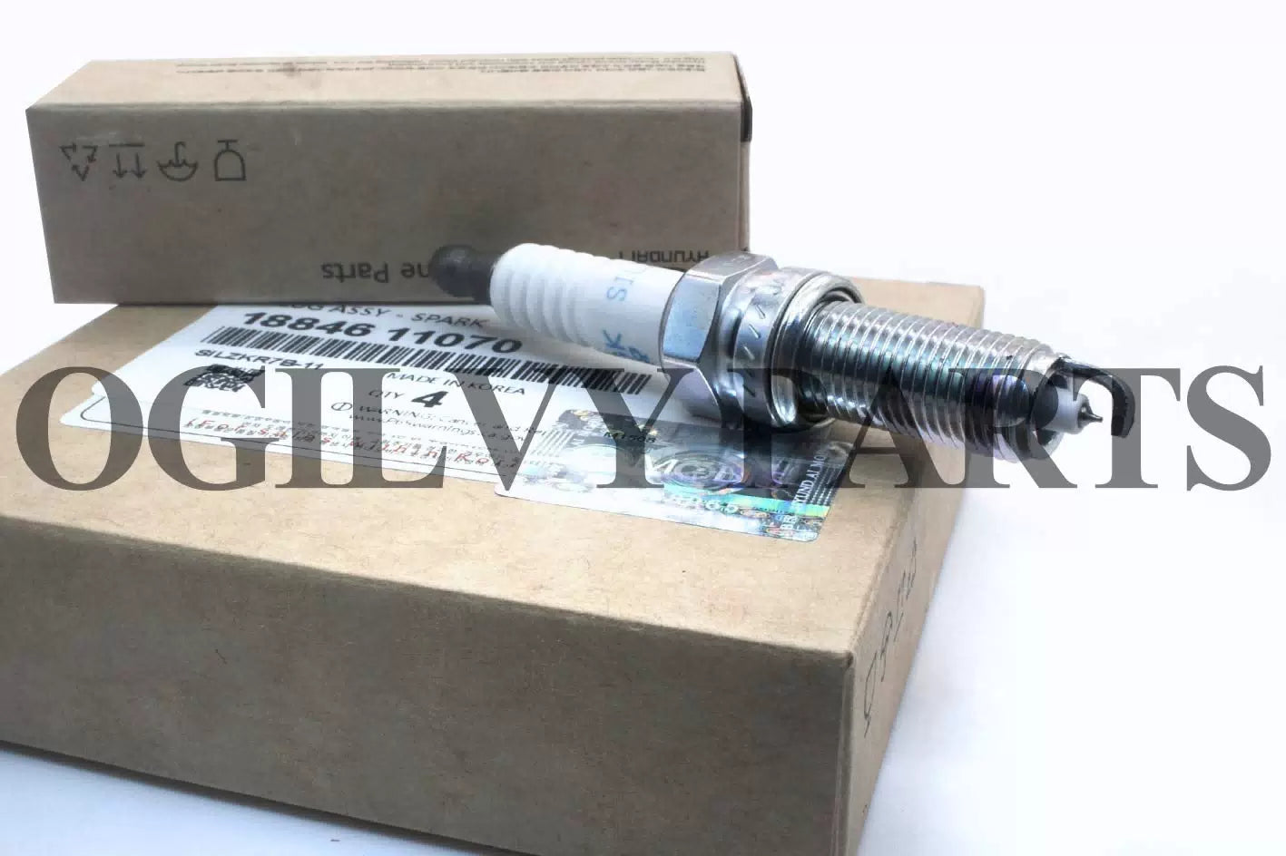 Spark Plug-Laser Iridium 1884611070 (6) High Ignitability NGK SILZKR7B11 [4]