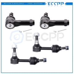 Steering 4PCS Outer Tie Rod Front Sway Bar Link Parts Fits 2004-2005 Ford F-150 KOEEP [1]