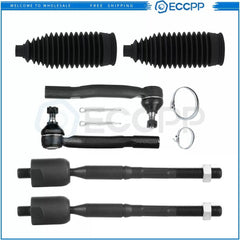 Steering Inner & Outer Tie Rod End Rack and Pinion Bellow For 04-06 Toyota Camry [1]