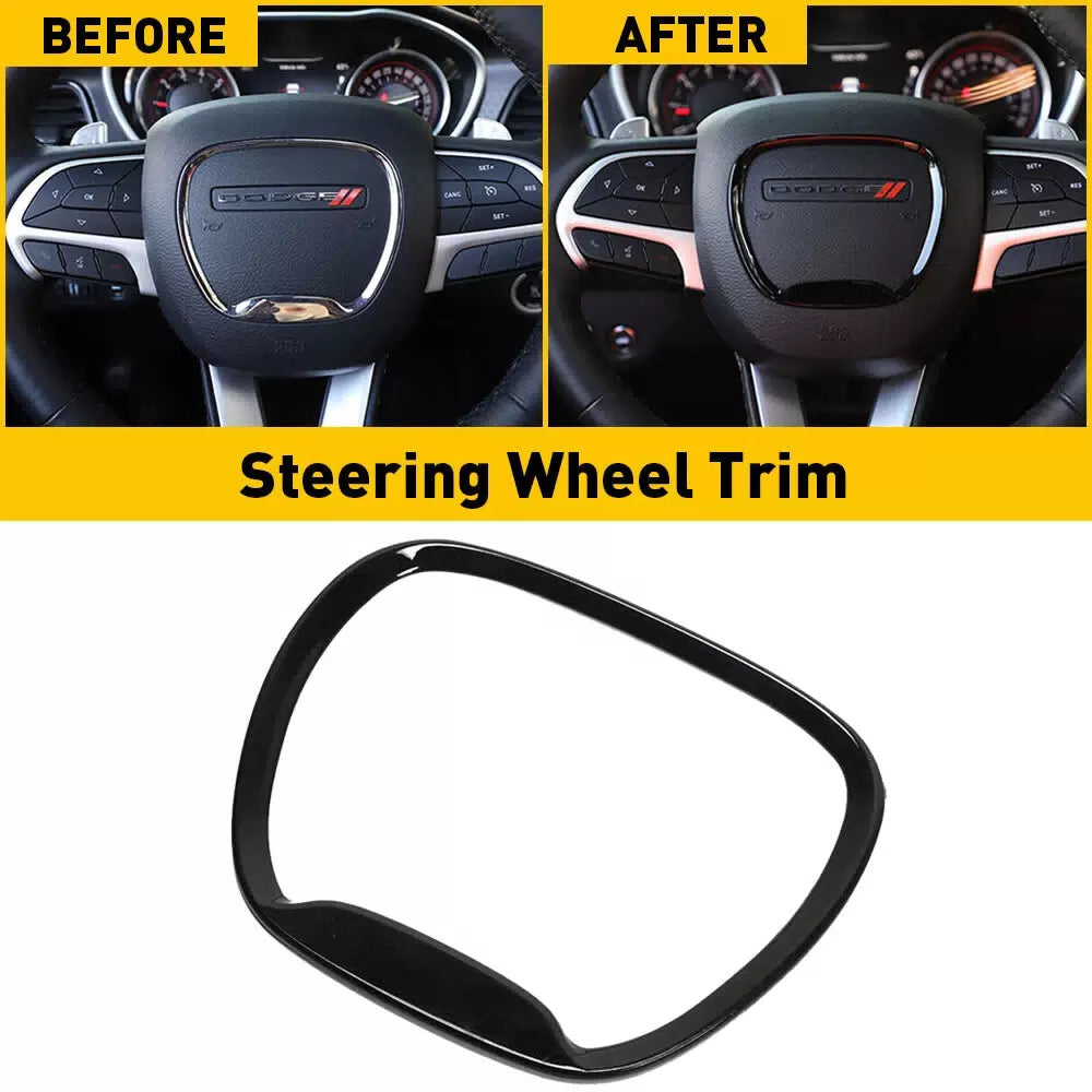 Steering Wheel Center Trim Ring Cover for Dodge Challenger/Charger 15-2022 US EA 6B93BC-57 [1]