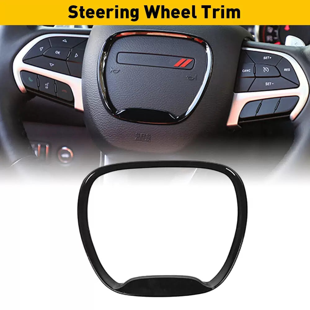 Steering Wheel Center Trim Ring Cover for Dodge Challenger/Charger 15-2022 US EA 6B93BC-57 [10]