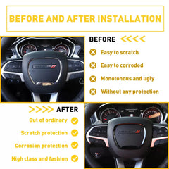 Steering Wheel Center Trim Ring Cover for Dodge Challenger/Charger 15-2022 US EA 6B93BC-57 [3]