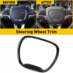 Steering Wheel Trim Cover For Dodge-Challenger Charger Durango 2015+ TX EOA 6B93BC-57 [1]