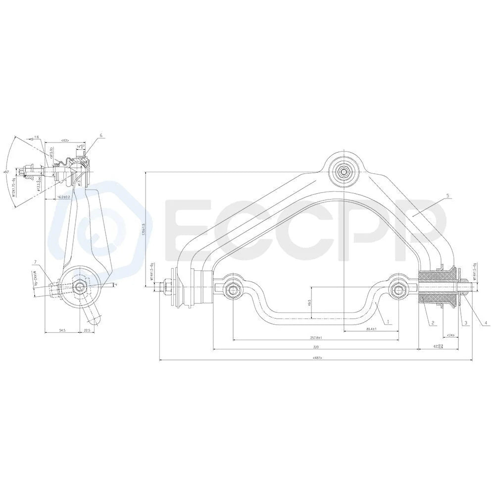 Suspension 4x Upper Control Arms Lower Ball Joints For Mercury Mountaineer KOEEP [2]