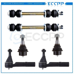 Suspension 6x Tie Rod End Ball Joint Sway Bar For 2007-2014 GMC Yukon XL 1500 KOEEP [1]