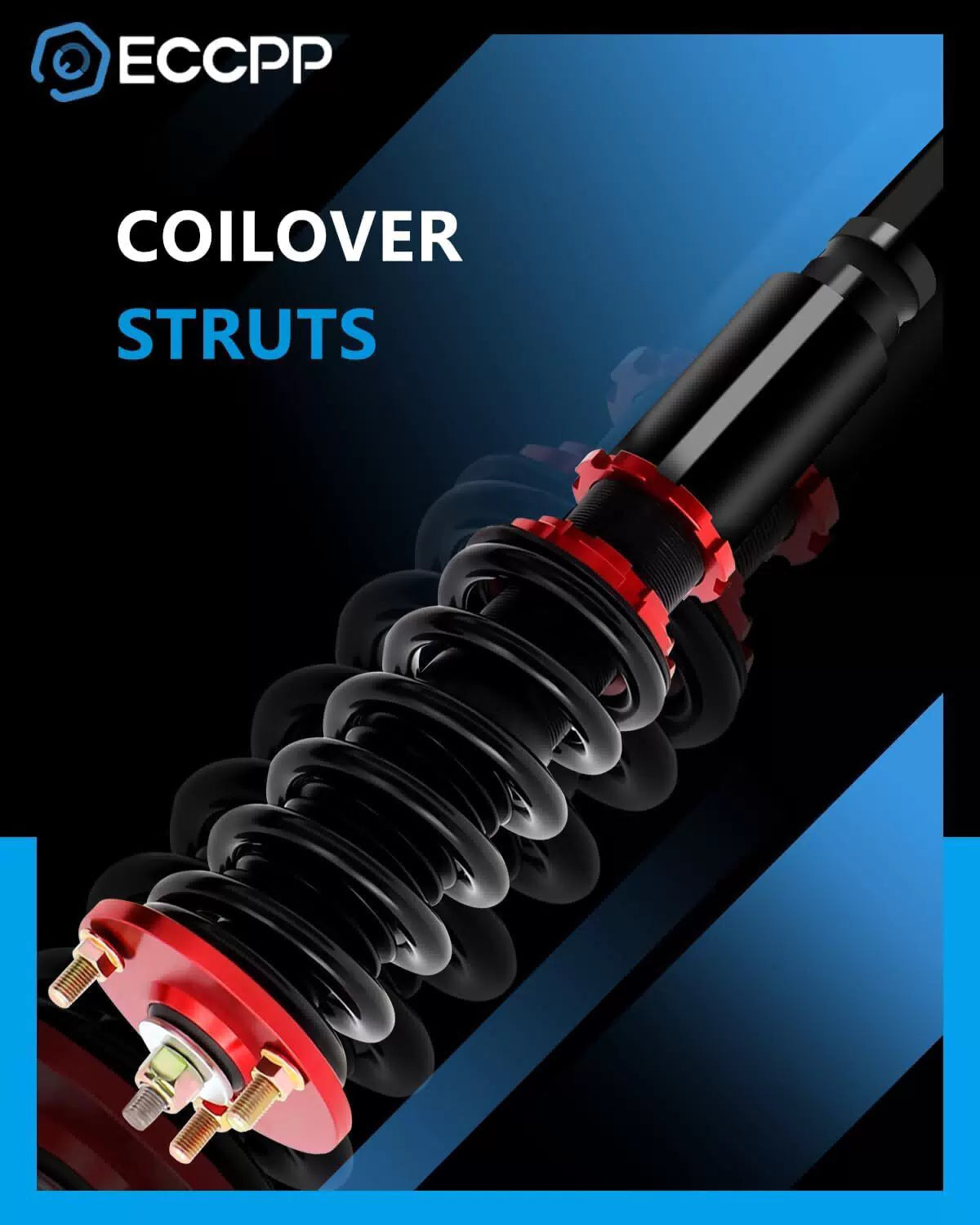Suspension Kits Coilovers For 1992-2001 Honda Prelude Struts Adjustable Height KOEEP [2]