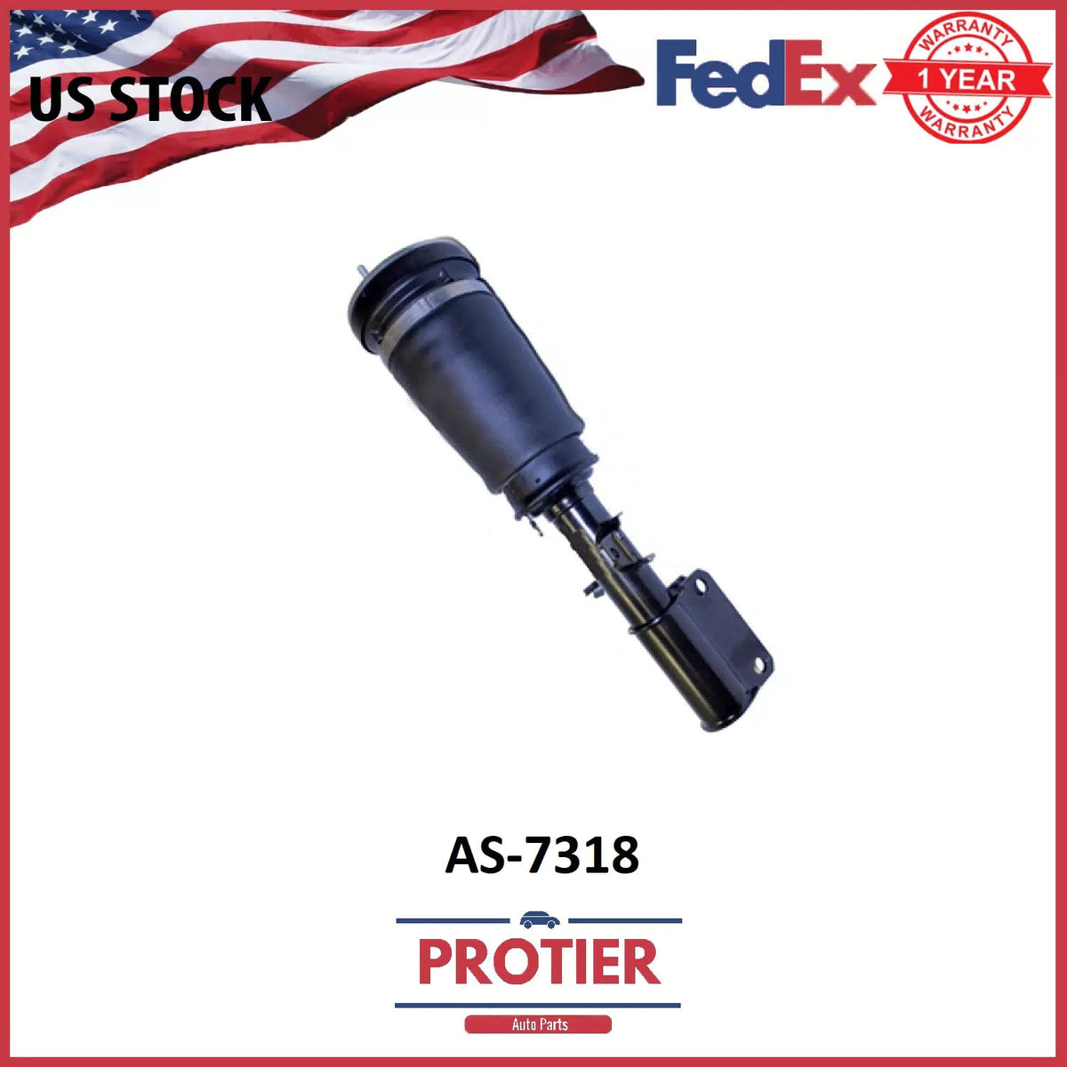 Suspension Strut Assembly Front Left AS-7318 fits 2000 BMW X5 6B93BC-57 [1]