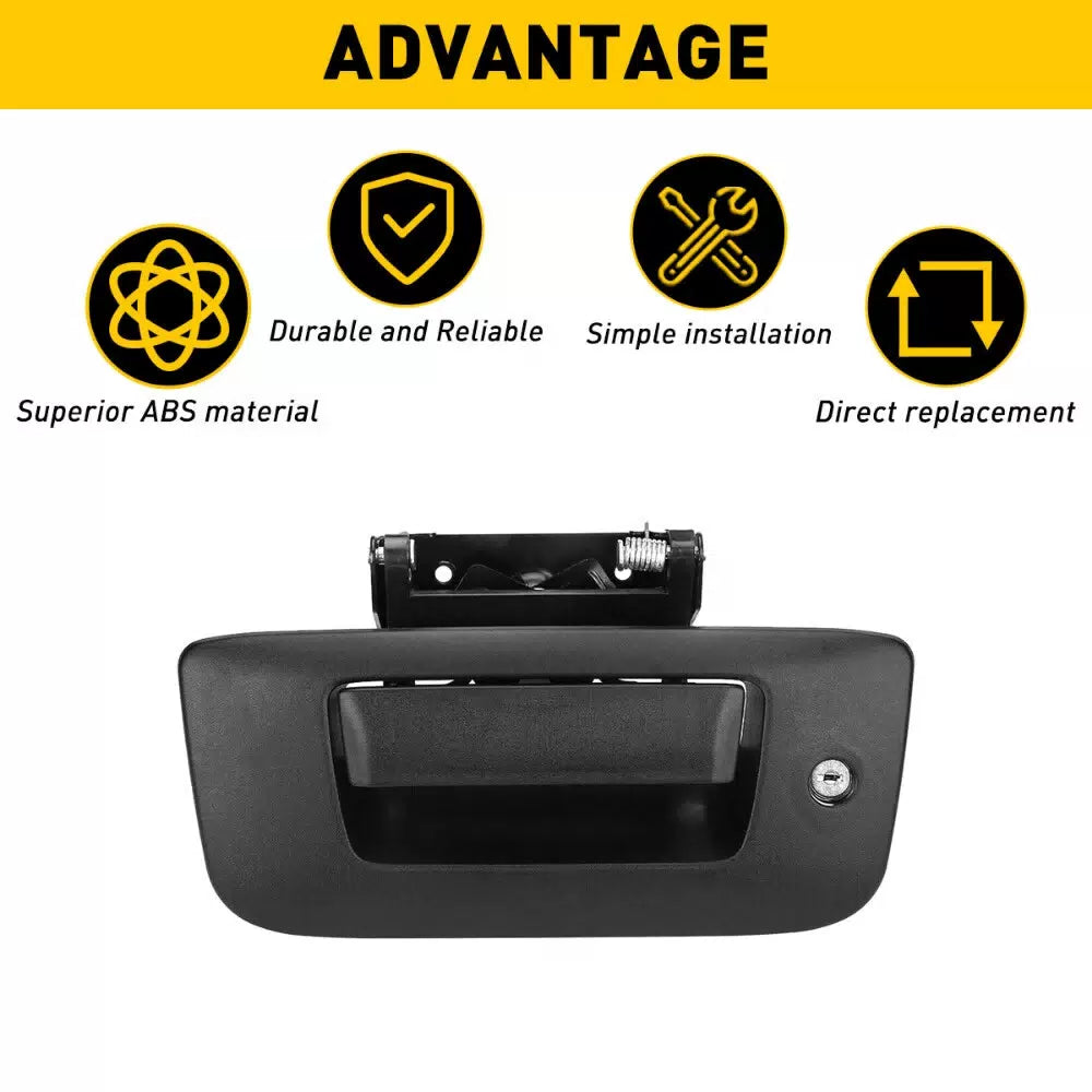 Tailgate Handle Latch w/Lock & Bezel For 2007-2014 Chevy Silverado GMC Sierra 6B93BC-57 [11]