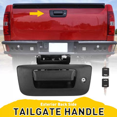Tailgate Handle Latch w/Lock & Bezel For 2007-2014 Chevy Silverado GMC Sierra 6B93BC-57 [1]