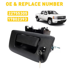 Tailgate Handle Latch w/Lock & Bezel For 2007-2014 Chevy Silverado GMC Sierra 6B93BC-57 [4]