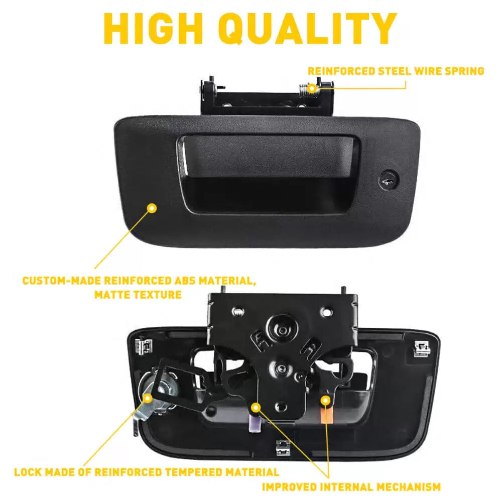 Tailgate Handle Latch w/Lock & Bezel For 2007-2014 Chevy Silverado GMC Sierra 6B93BC-57 [6]