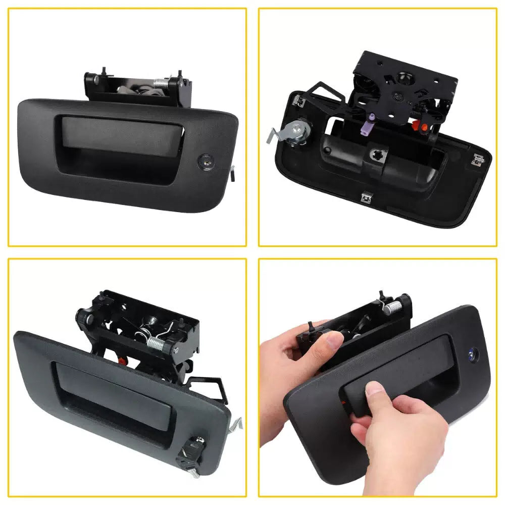 Tailgate Handle Latch w/Lock & Bezel For 2007-2014 Chevy Silverado GMC Sierra 6B93BC-57 [9]