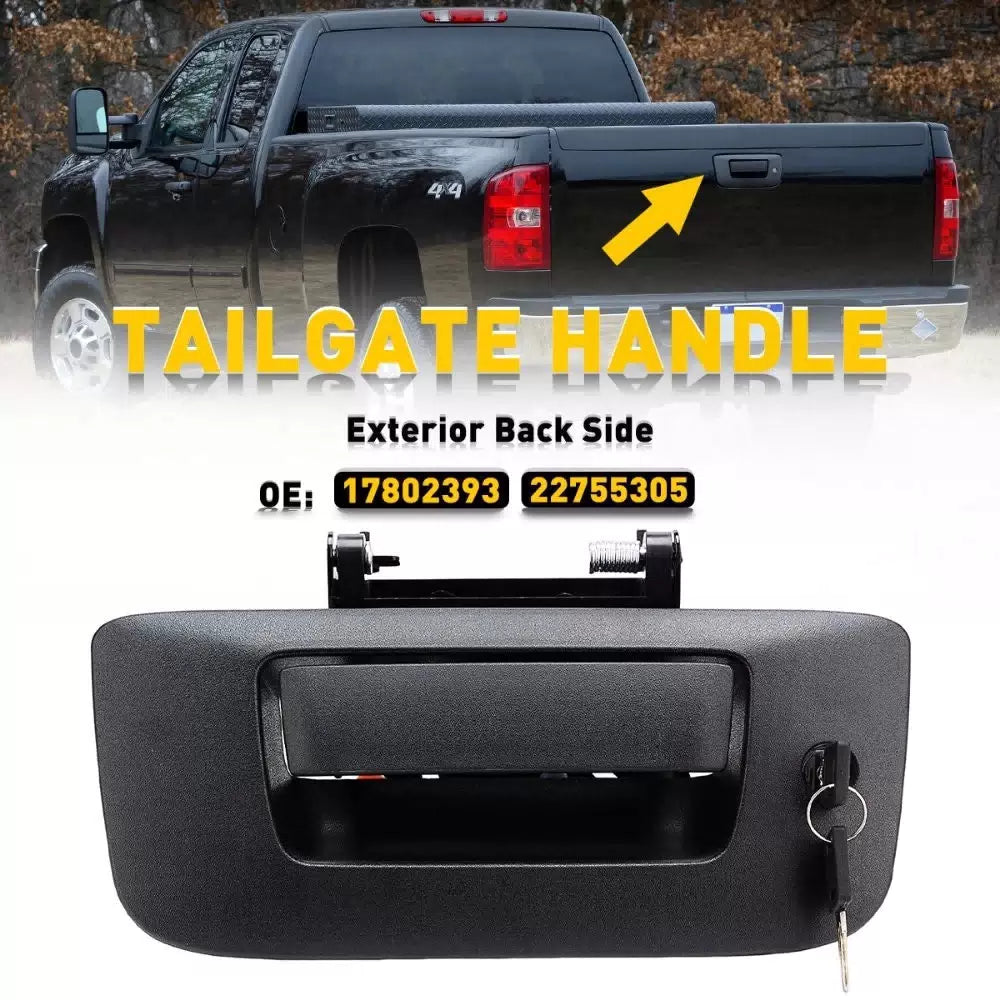 Tailgate Handle Latch w/ Lock Bezel For 2007-2014 Chevy Silverado GMC Sierra A 6B93BC-57 [1]