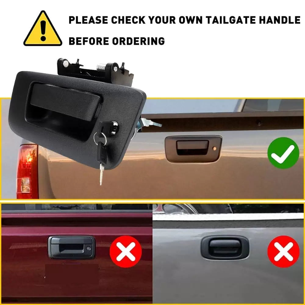 Tailgate Handle Latch w/ Lock Bezel For 2007-2014 Chevy Silverado GMC Sierra A 6B93BC-57 [7]