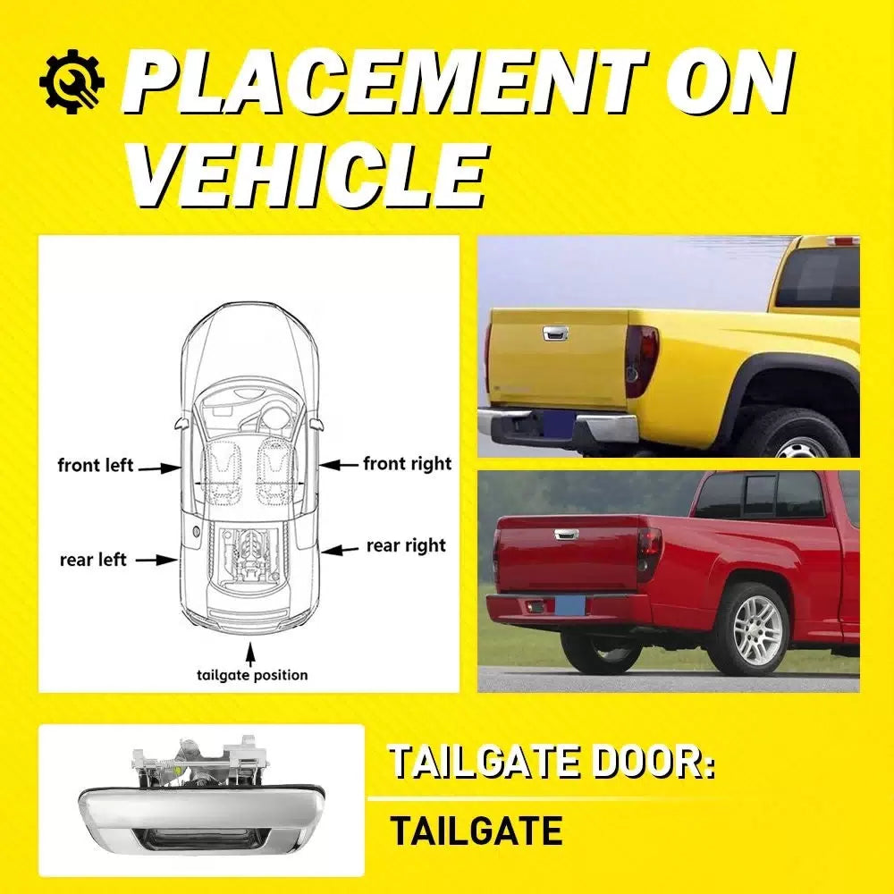Tailgate Latch Handle For 2004-2012 Chevrolet Colorado GMC Canyon without Hole A 6B93BC-57 [3]