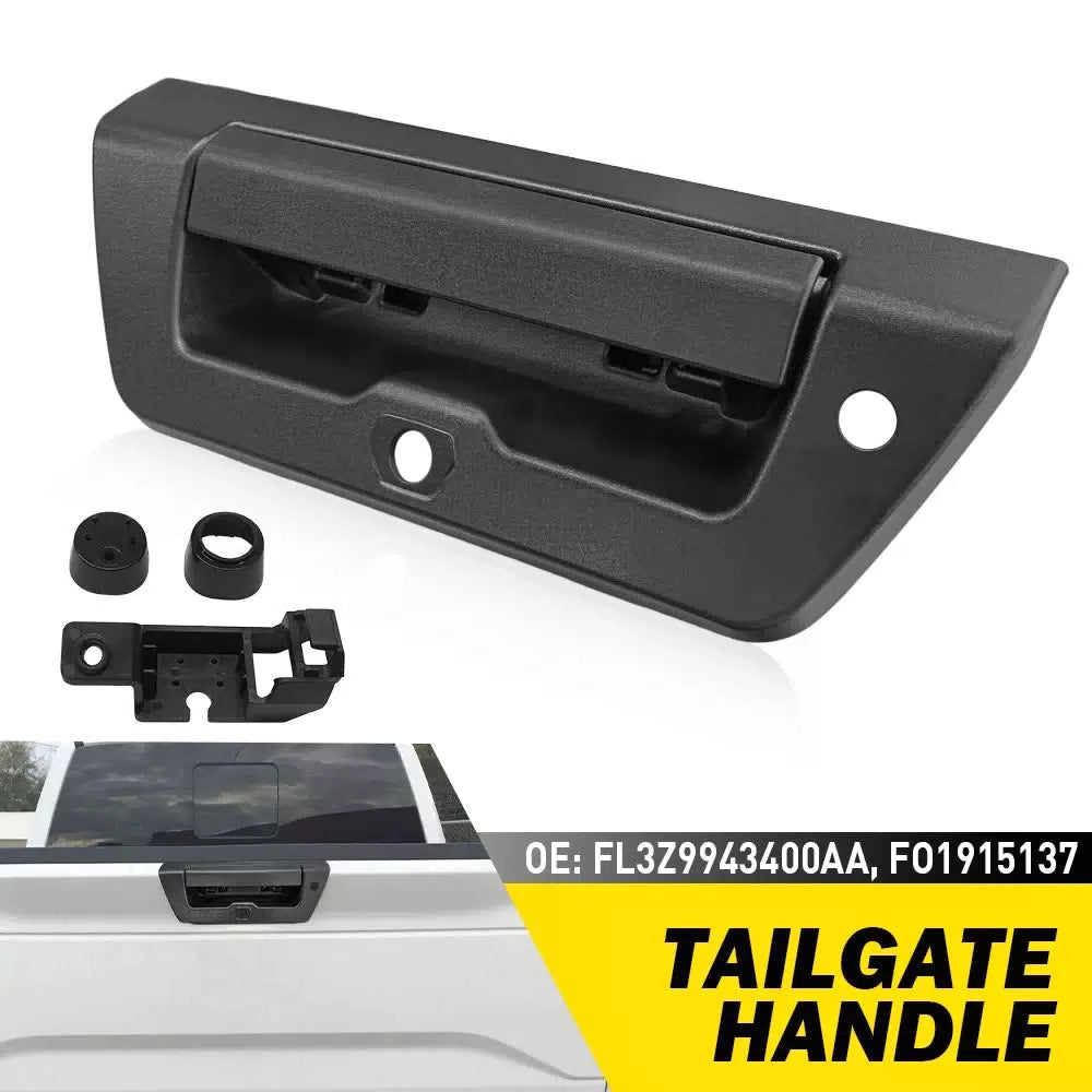 Tailgate Latch Handle w/ Camera Hole For 2015 16 2017 Ford F-150 FL3Z9943400AA A 6B93BC-57 [1]