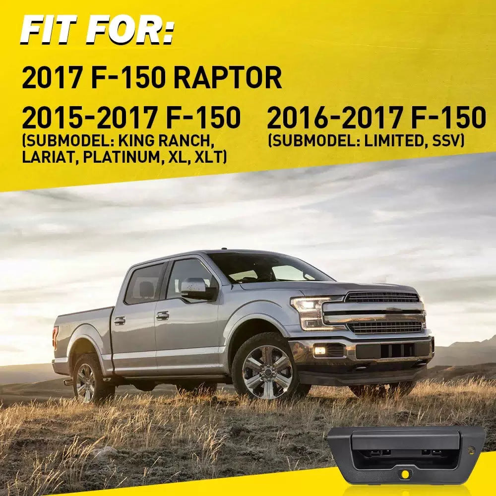 Tailgate Latch Handle w/ Camera Hole For 2015 16 2017 Ford F-150 FL3Z9943400AA A 6B93BC-57 [7]