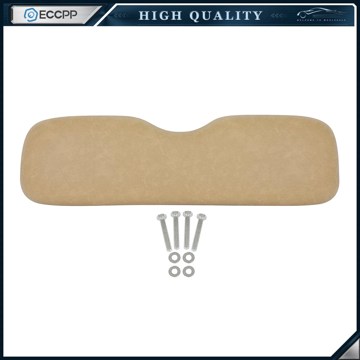 Tan Golf Cart Front Back & Seat Cushions Set Fits EZGO TXT 6B93BC-57 [1]