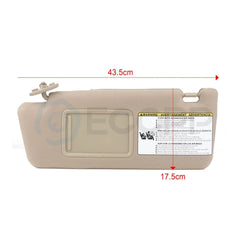 Tan Sun Visor For 2005 Toyota Tacoma Pair Left & Right Side w/ Mirror KOEEP [3]