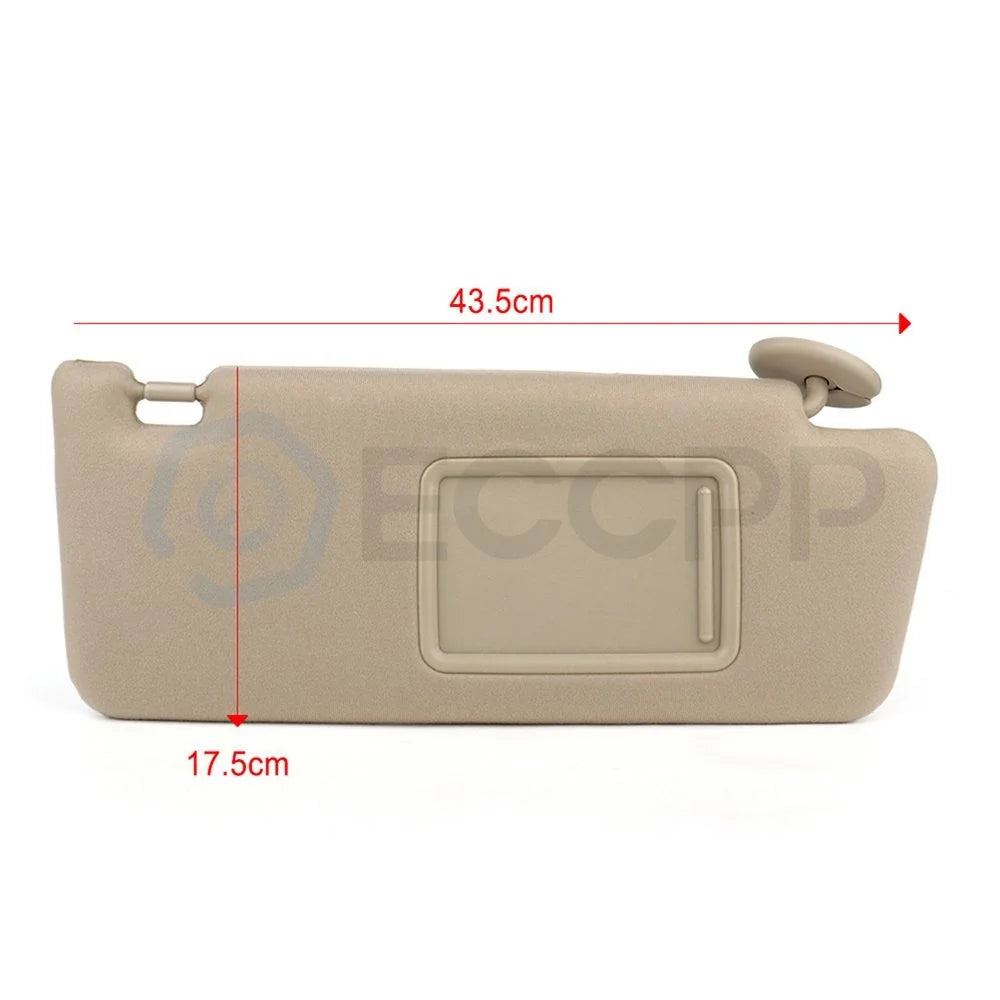 Tan Sun Visor For Toyota Tacoma 2009 Pair Left & Right Side with Mirror KOEEP [5]