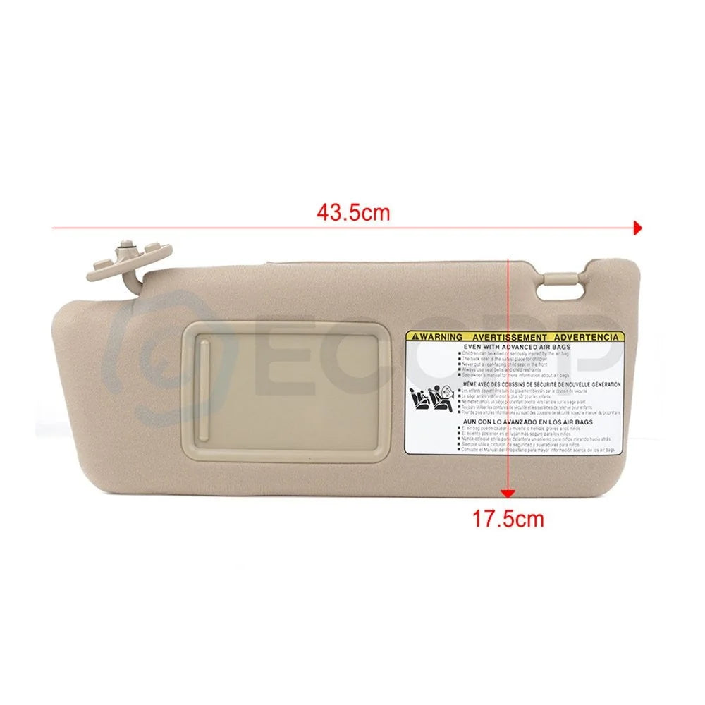 Tan Sun Visor For Toyota Tacoma 2013 LH & RH Side With Extensions & Mirror KOEEP [3]