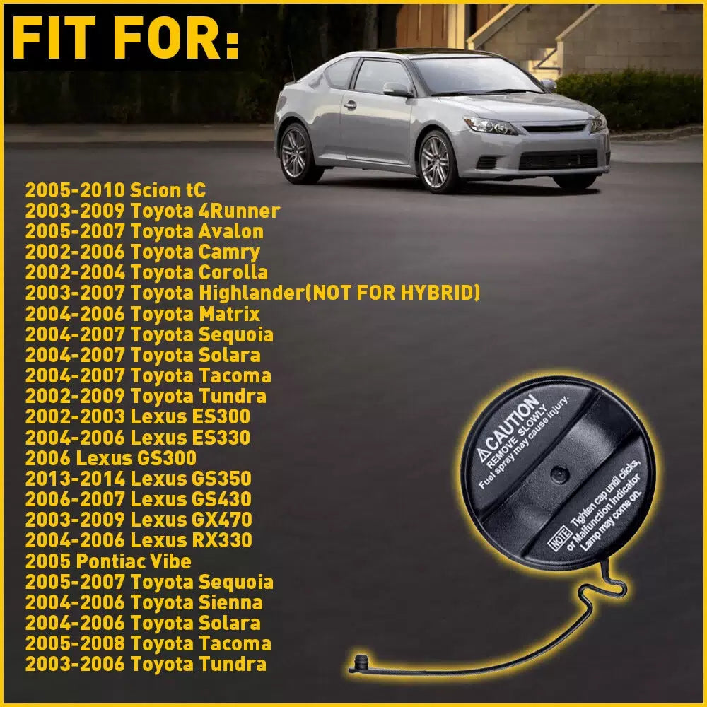Tank Fuel Gas Cap For Toyota Scion TC 2.4L 2005-2010 77300-33070 7730033070 6B93BC-57 [9]
