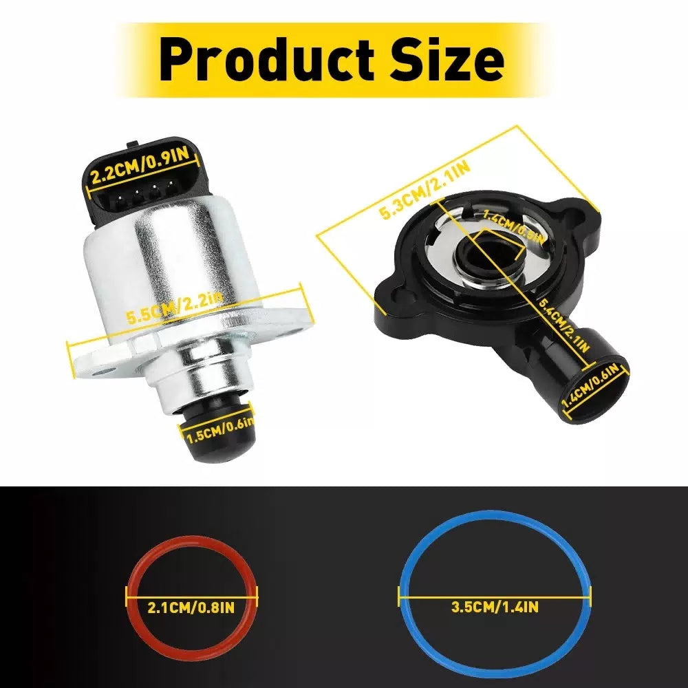 Throttle Sensor Position and Idle Air Control Valve Set for 2000-2002 Silverado 6B93BC-57 [4]
